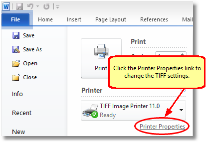 microsoft tiff printer